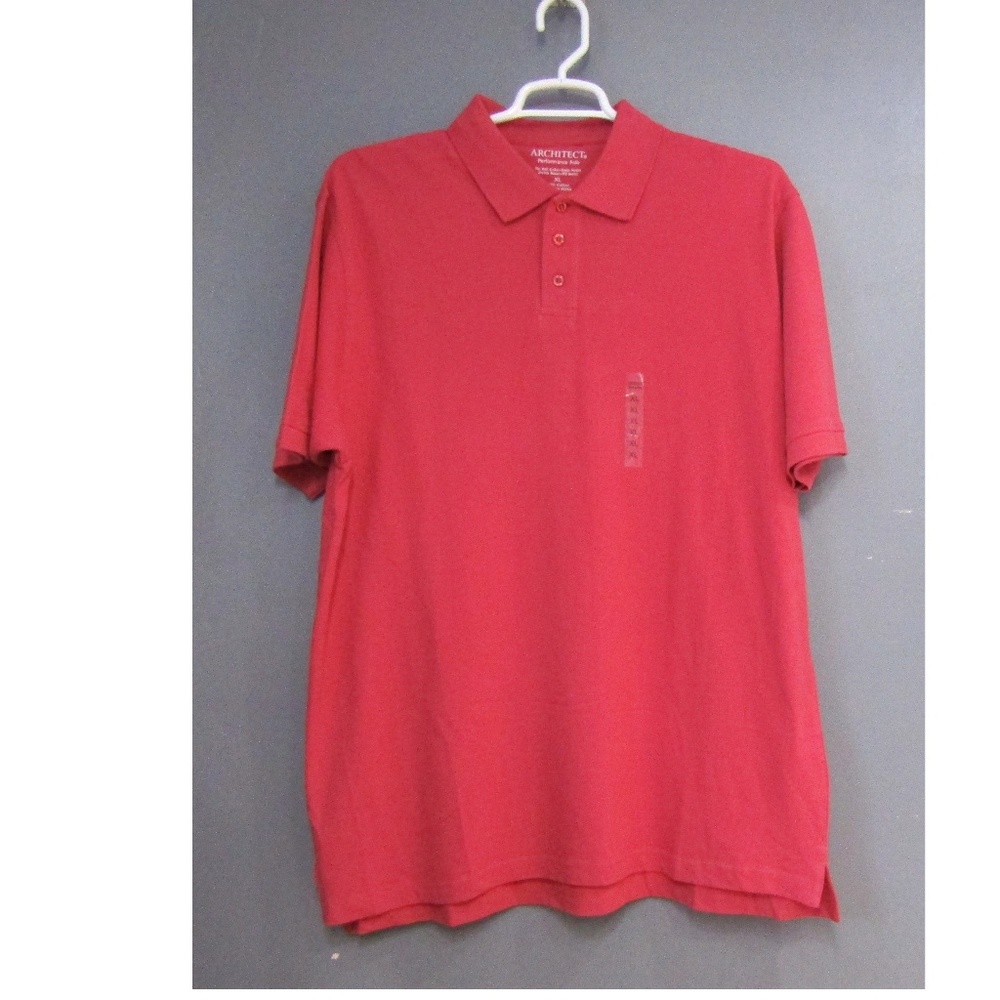 NEW Architect Pink Performance Polo Golf Shirt XL
